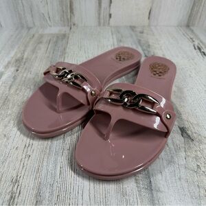 New Vince Camuto Women's Evolet Jelly Thong Flip-Flop in Blush #350